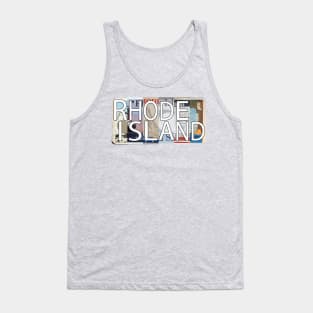 Rhode Island License Plates Tank Top